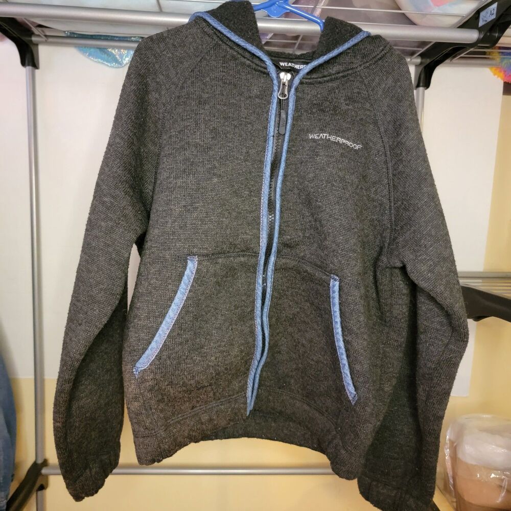 Weatherproof Child's Hoodie Dark Blue Full Zip - Size 7
